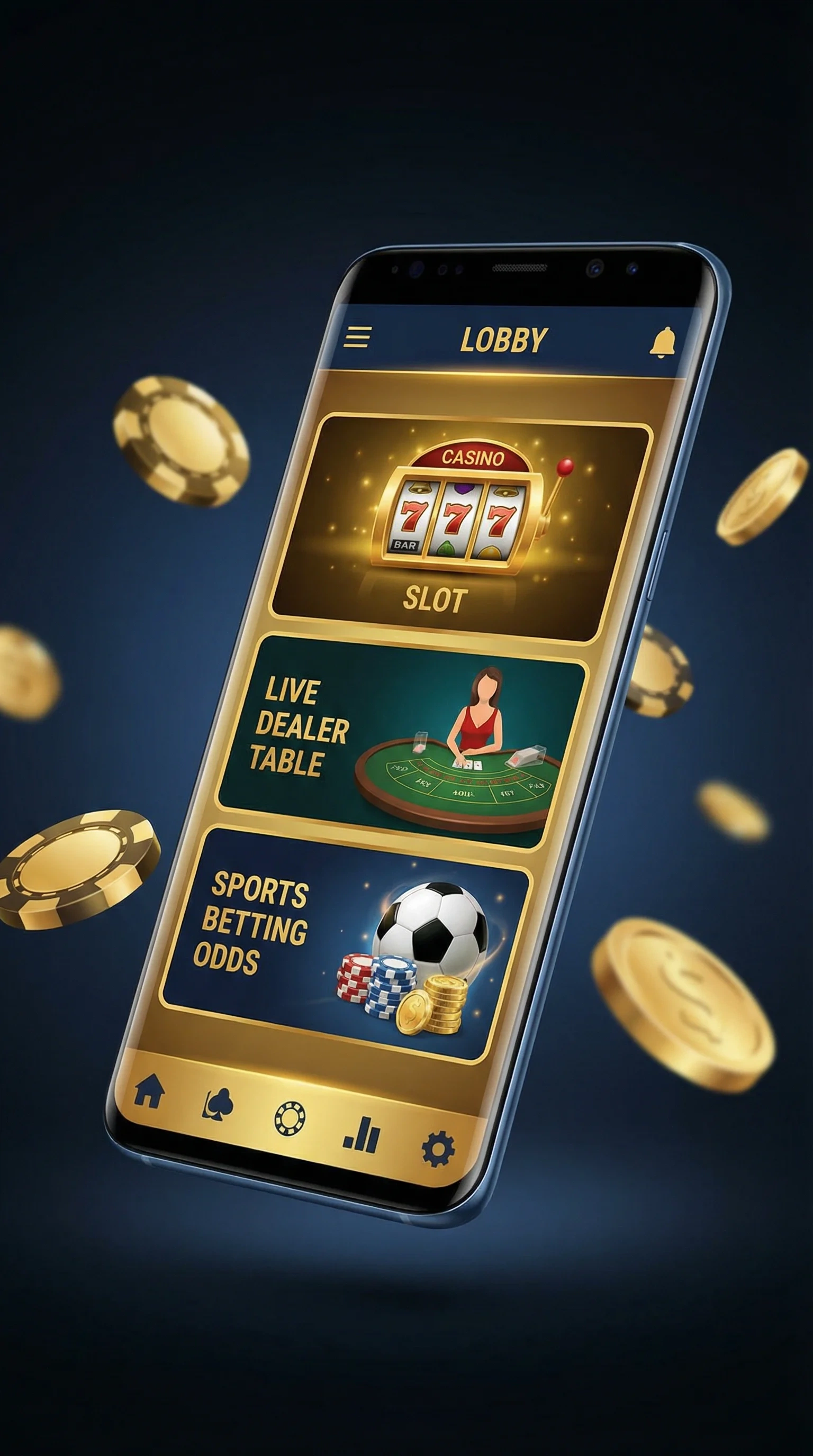 云顶娱乐手机APP界面展示